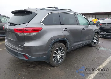 2018 Toyota Highlander Se z USA, uszkodzony, nr VIN 5TDJZRFH7JS538821